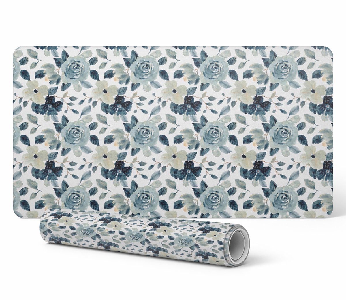Antislip gamingmuismat, retro bloemenpatroon, 90x45 cm