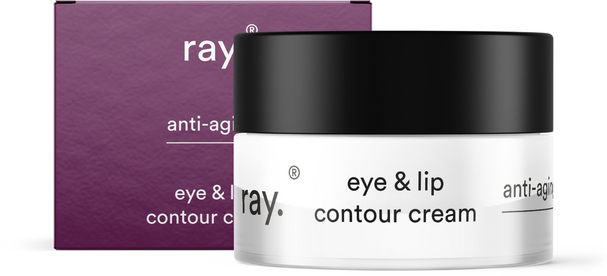 Ray Anti-Aging Oog- en Lipomtrekcrème - 30ml - Minder Rimpels, Fijne Lijntjes, Wallen & Donkere Kringen