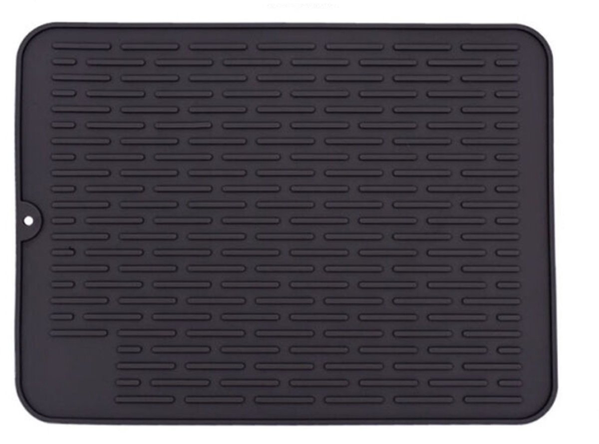 Killogood Siliconen droogmat keuken 30x40 cm – afwas droger zwart