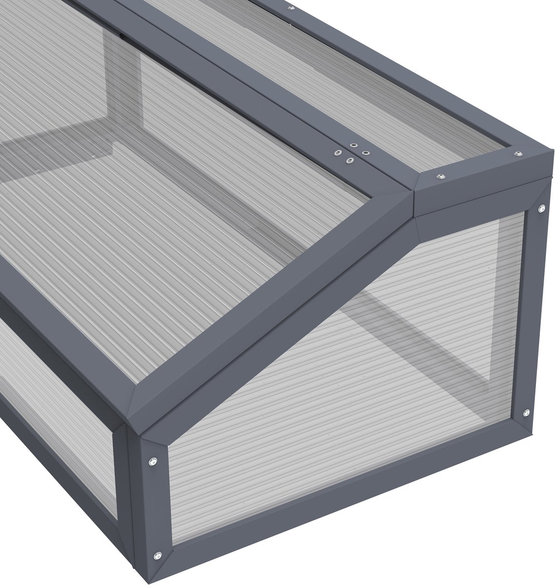 Westmann Tega Growhouse Metal 100x50x36 cm - 8mm Polycarbonate Panels