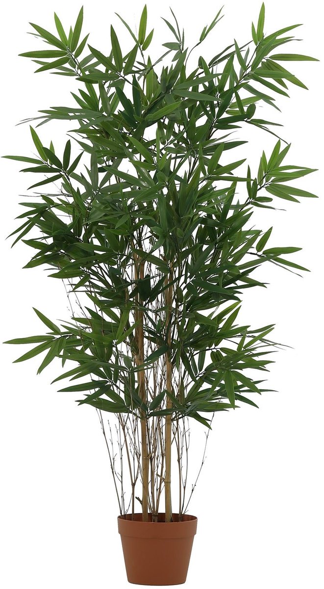 Florafy Kunstplant Bamboe 123cm - Kunstplanten voor binnen - Onderhoudsvrij Groen