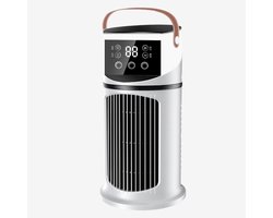Aurixi® Airco Zonder Afvoerslang – Luchtkoeler – Aircooler – 7 Standen – Mobiel – Wit – 16cm x 16cm x 16cm
