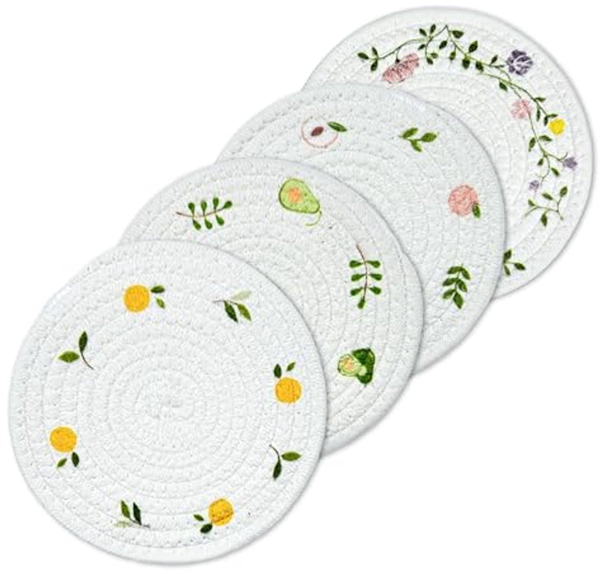 Set van 4 pannenlappen, hittebestendige onderzetters
