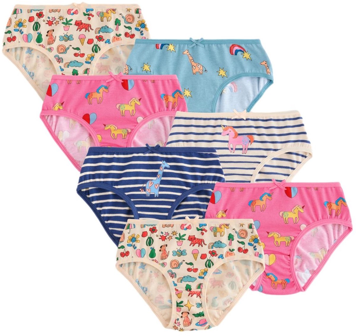 Next - Meisjes - Set van 7 slips - Roze