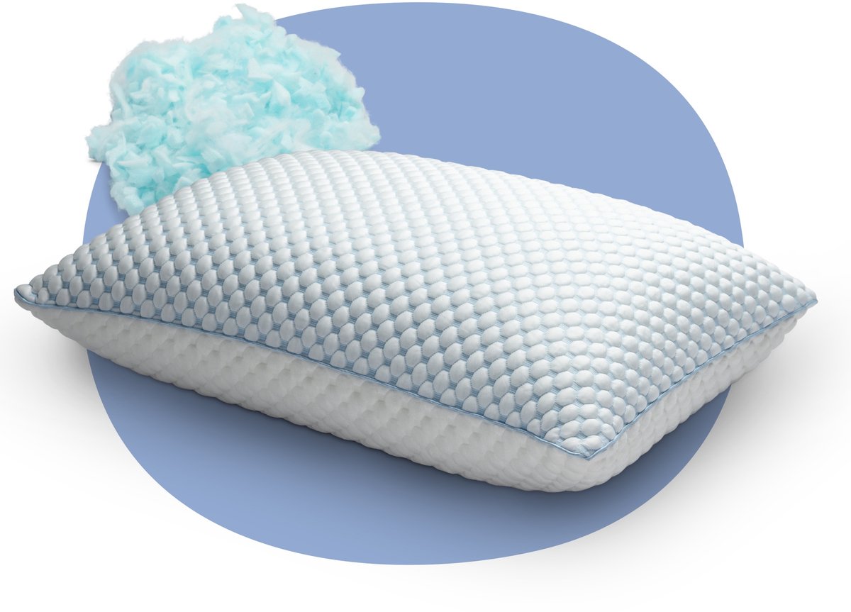 Perfect Pillow Comforter - Hoofdkussen - Traagschuim snippers - Aanpasbaar - Verkoelend - 66x51 cm