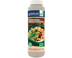 Edialux Bio-Containerfris strooipoeder tegen geur en maden, voor GFT-bak, GFT-container en compostbak, absorbeert vocht, helpt tegen schimmel en rotting, lavendelgeur, 600 ml