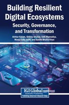 Boekomslag: Building Resilient Digital Ecosystems, Security, Governance, and Transformation met een digitale afbeelding.