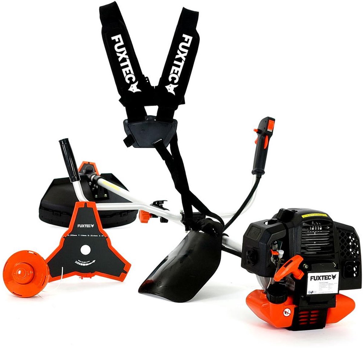 Bol.com FUXTEC FX-MS152 Benzine Bosmaaier – 2-in-1 – 52cc – Trimmer & Brushcutter – incl. Mes & Draadkop aanbieding