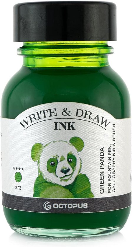 Octopus Write And Draw Ink 478 Brown Seahorse - 50 Ml, Watervaste Pigmentinkt, Lichtecht, Mengbaar, Voor Vulpennen, Penselen En Kalligrafie, Veganistisch, DIN ISO 12757-2