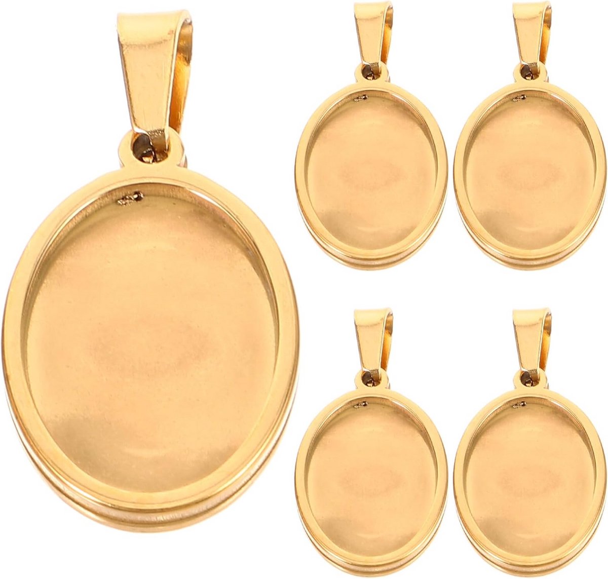 Roestvrij Stalen Bases voor Druppelvormige Hangers en Sieraden Maken Set