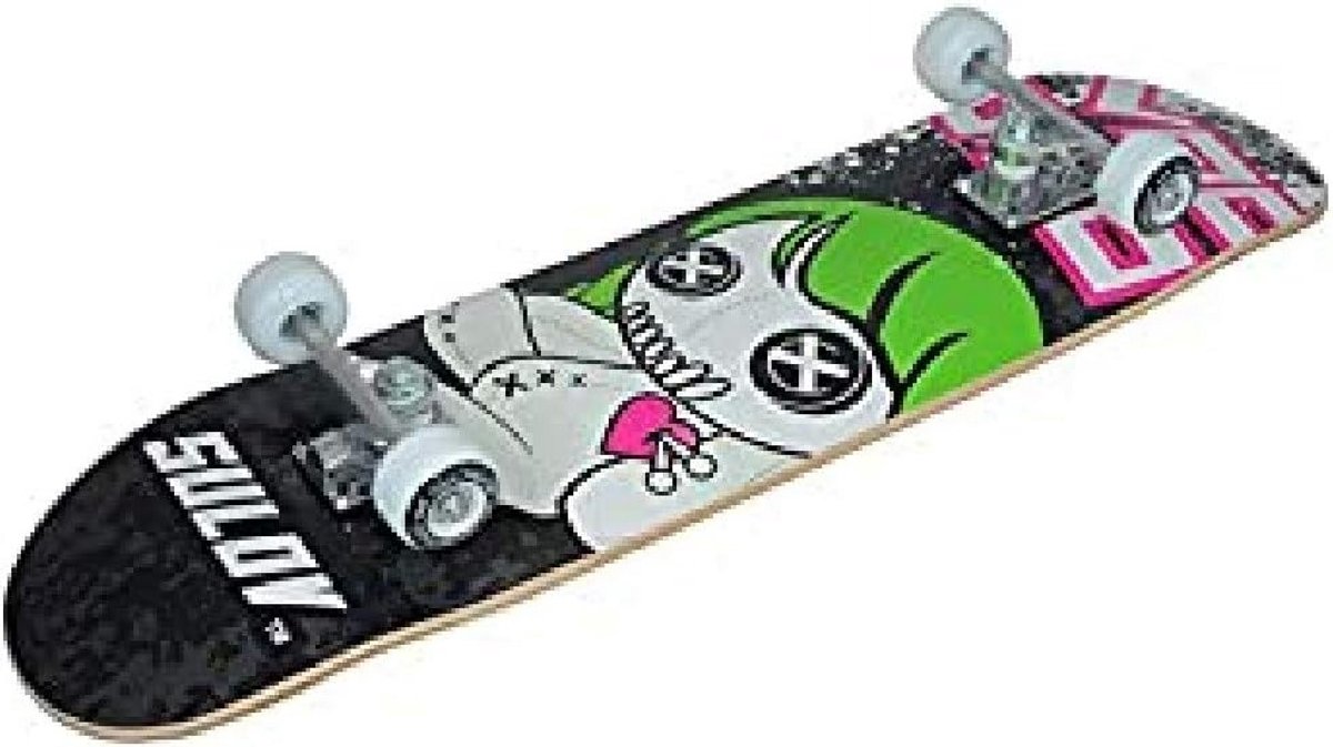 Beginners Skateboard 31 Inch - Wit Deck