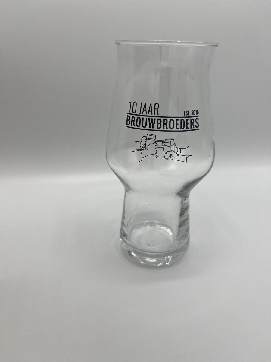 Brouwbroeders Jubileum Bierglas – craft bierglas – Speciaalbier - Bierglas