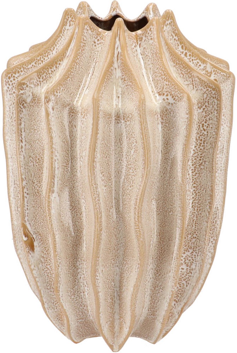 DK design Daan Kromhout - Vaas - Juna - Sand - Structure - Keramiek - 19x25cm