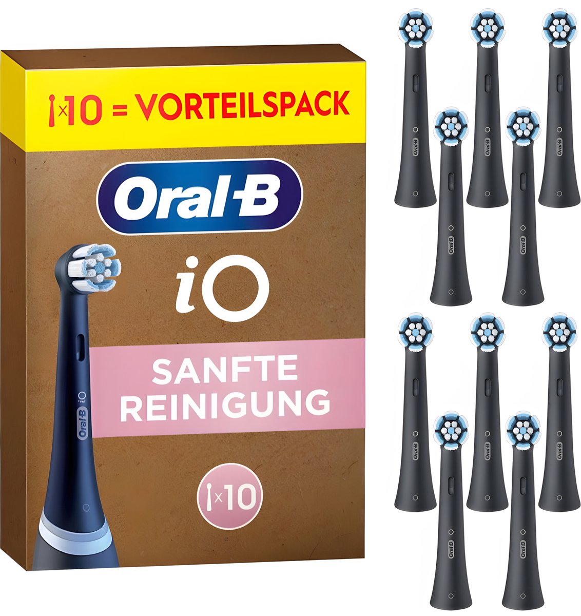 Oral-B iO Gentle Clean – Originele Opzetborstels – 10 stuks