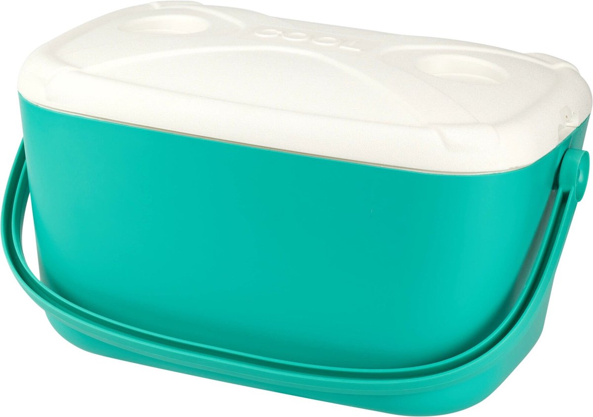 Cookinglife Koelbox Kunststof 20 Liter - Draagbare Koelbox Mint voor Picknicks