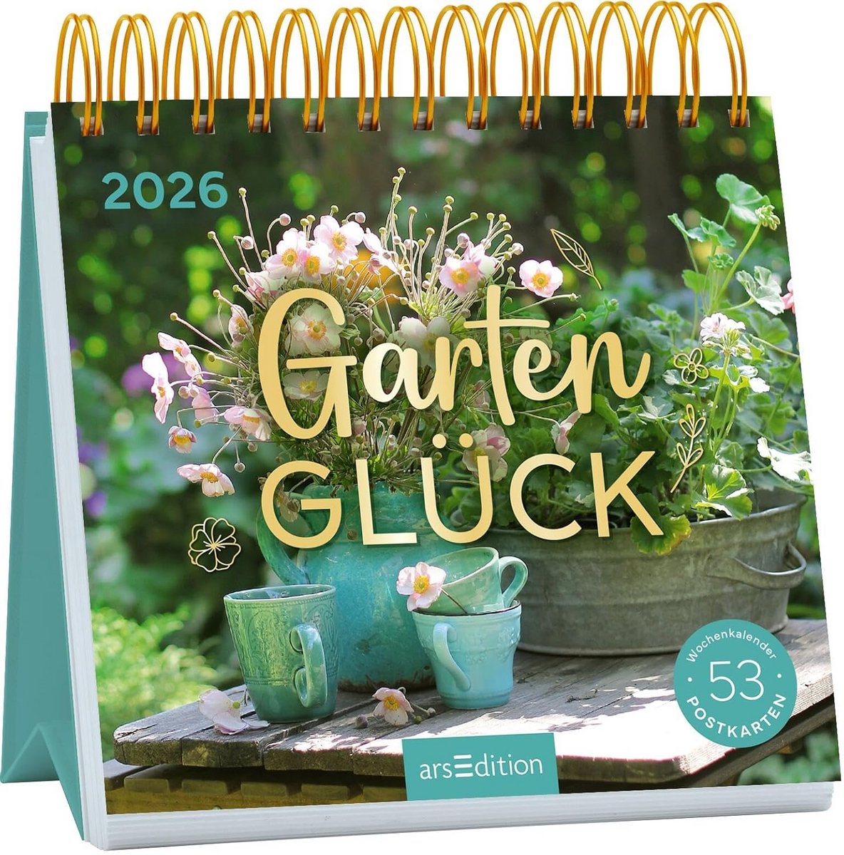 Wandkalender met Postkaarten 2026, Weekoverzicht en Tuinindrukken
