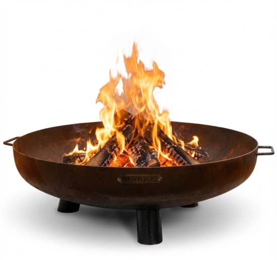 Czaja Feuerschale Kiel Stansdelen, diameter 60 cm, met versterkte rand, vuurschaal voor de tuin, terras en balkon, vuurton en vuurmand, kleine haard voor de tuin