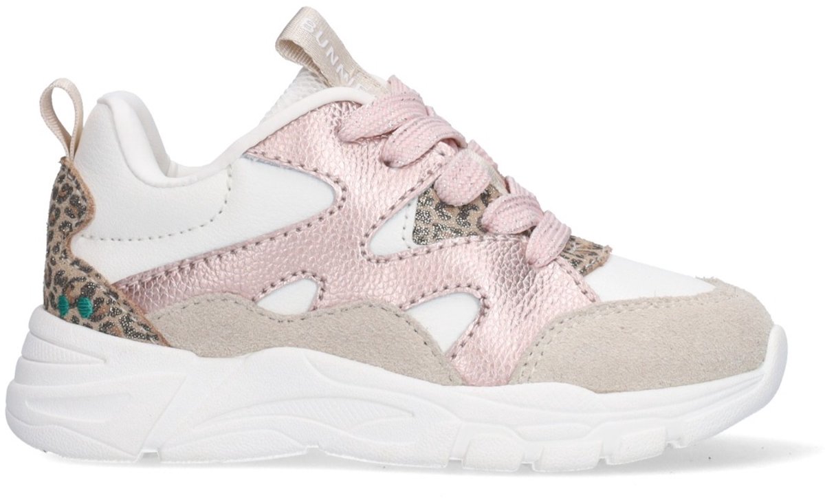 BunniesJR 226051-403 Meisjes Lage Sneakers - Multicolor - Leer - Veters