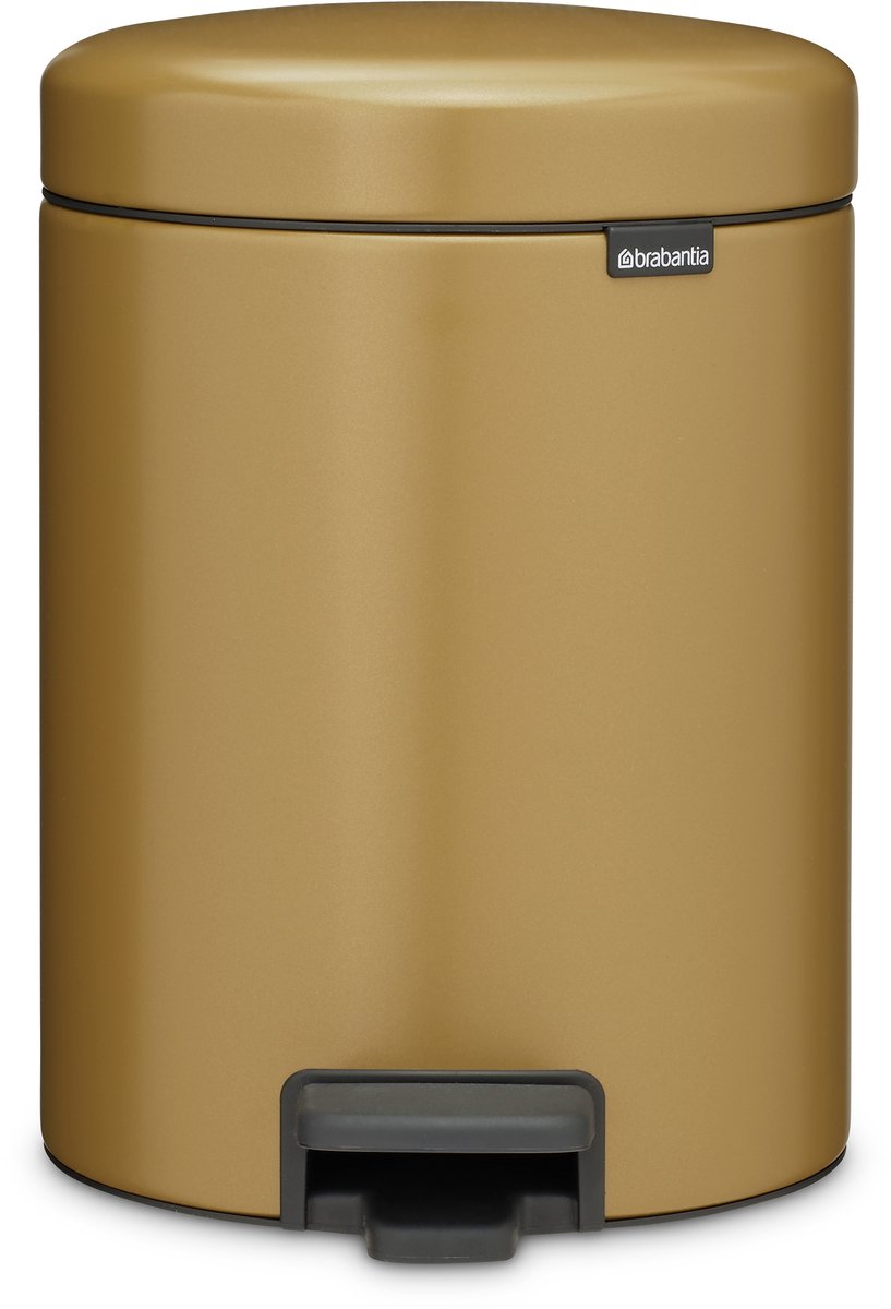 Brabantia NewIcon Prullenbak - 5 liter - Warm Gold