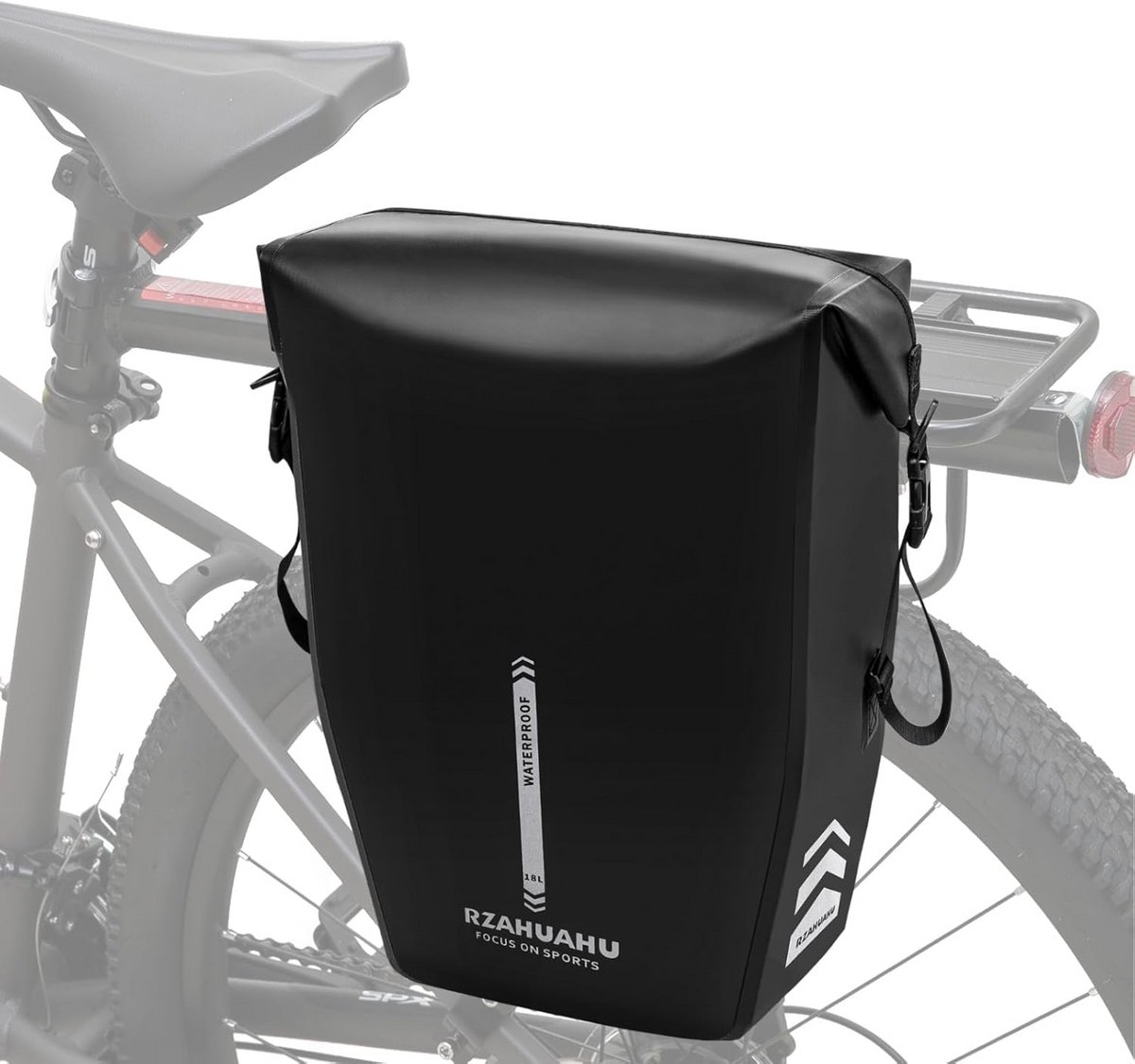 Waterdichte Fietstassen voor Bagagedrager - Gerecycled Materiaal - 23 Liter - Inclusief Schouderriem