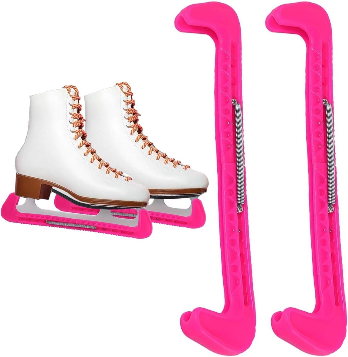 Lemmetbeschermers voor schaatsen – Verstelbare bescherming – Kunststof – Universele pasvorm