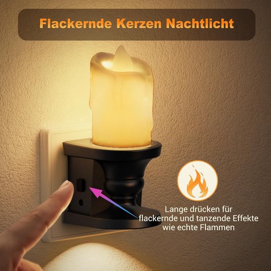 Dimbare nachtlamp voor stopcontact met warm wit licht van Merkloos — afbeelding 5