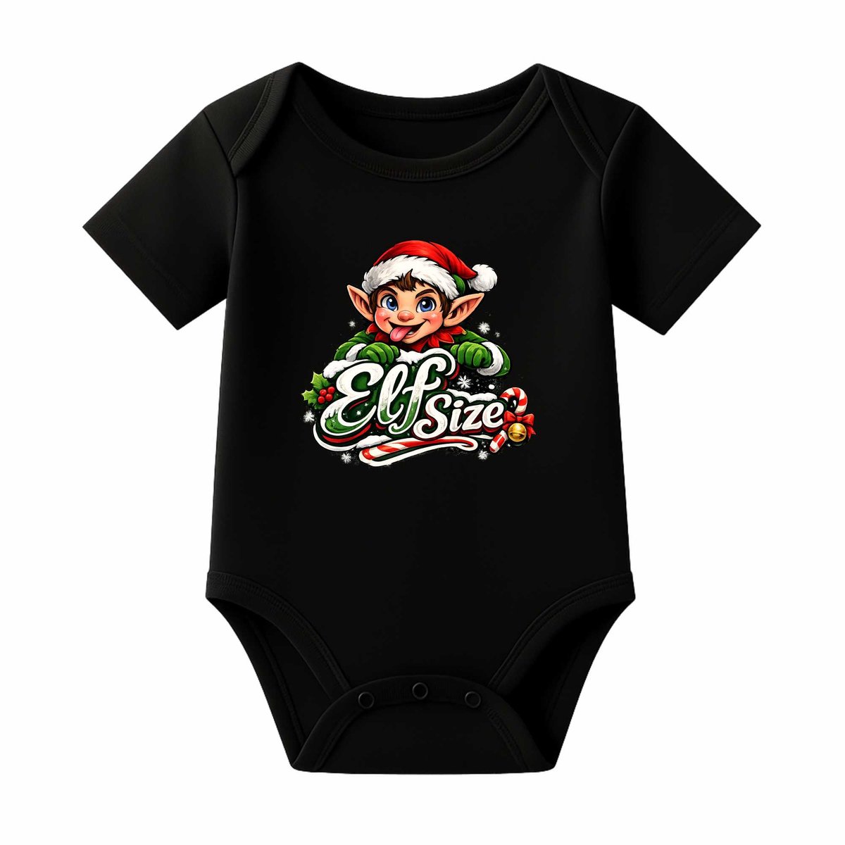 Romper Elf size - zwart - korte mouw
