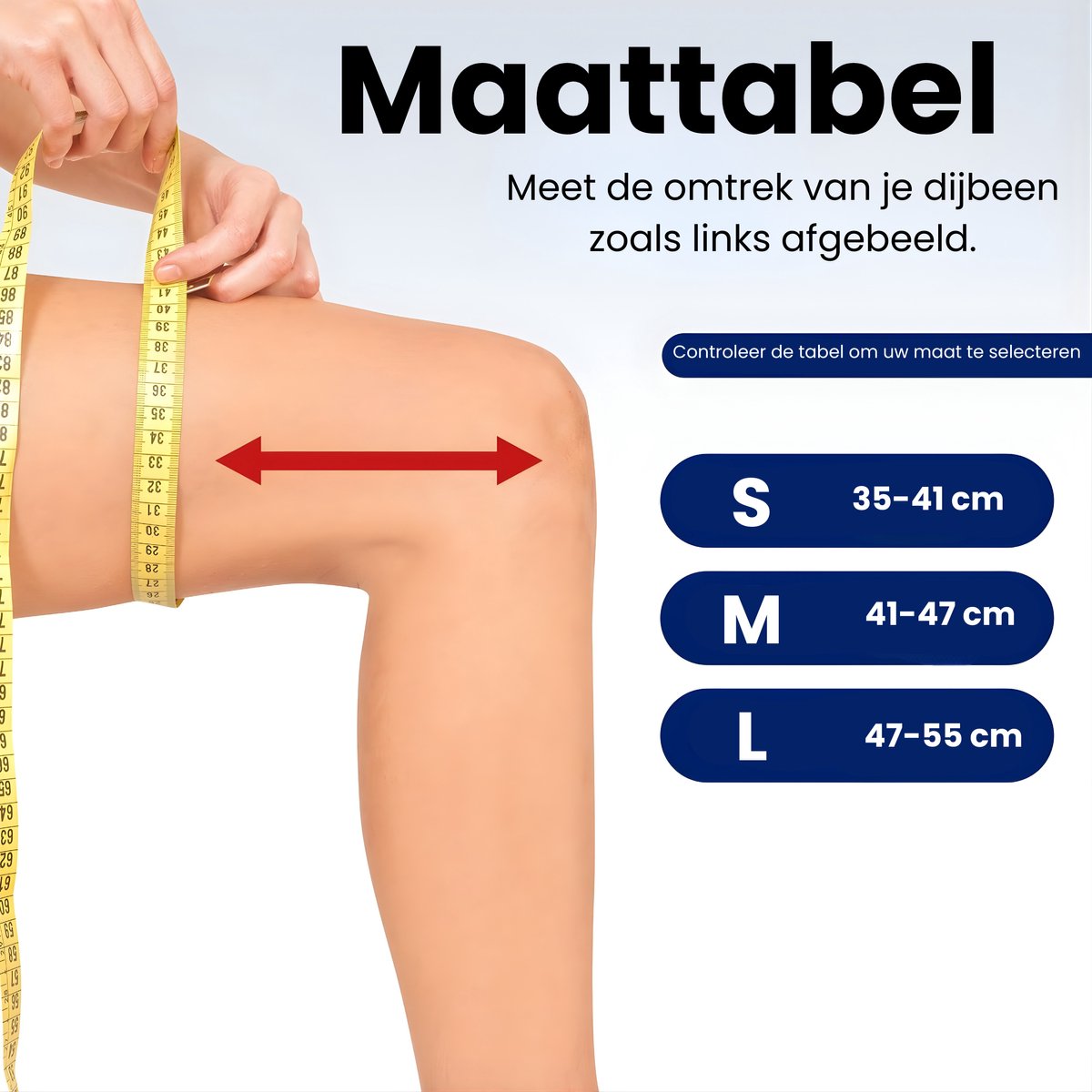 Kniebrace Verstelbaar - Kniebandage met Patella, Artrose en Meniscus Ondersteuning voor Heren en Vrouwen - Extra Steun en Stabiliteit bij Beweging - Ademend Neopreen - Comfortabele Compressie - Geschikt voor Sport en Dagelijks Gebruik — afbeelding 4