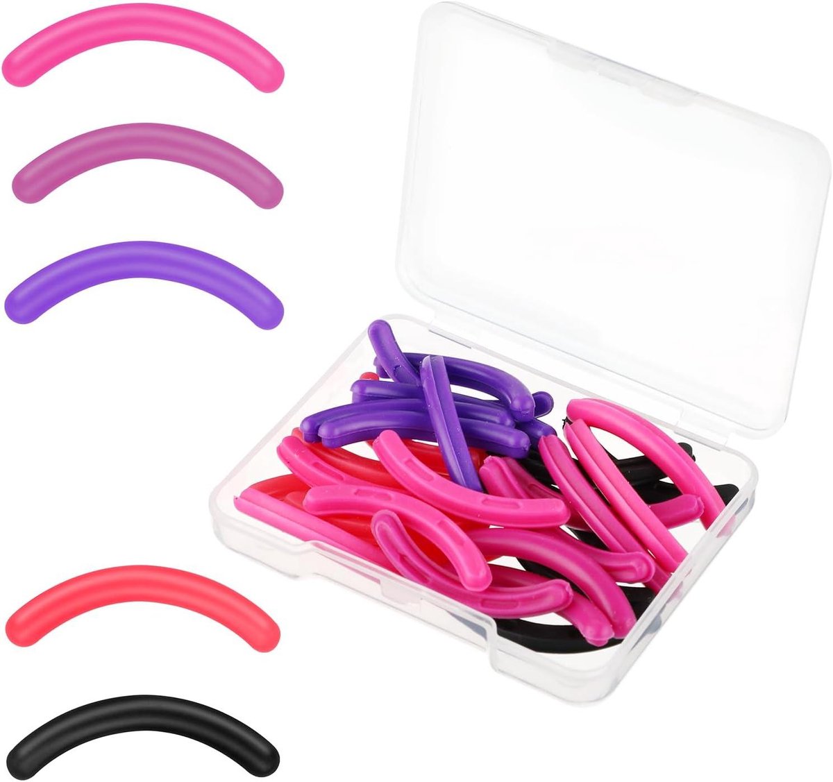 30 stuks wimpertang reservepads siliconenrubber zachte wimpertang 5 kleuren