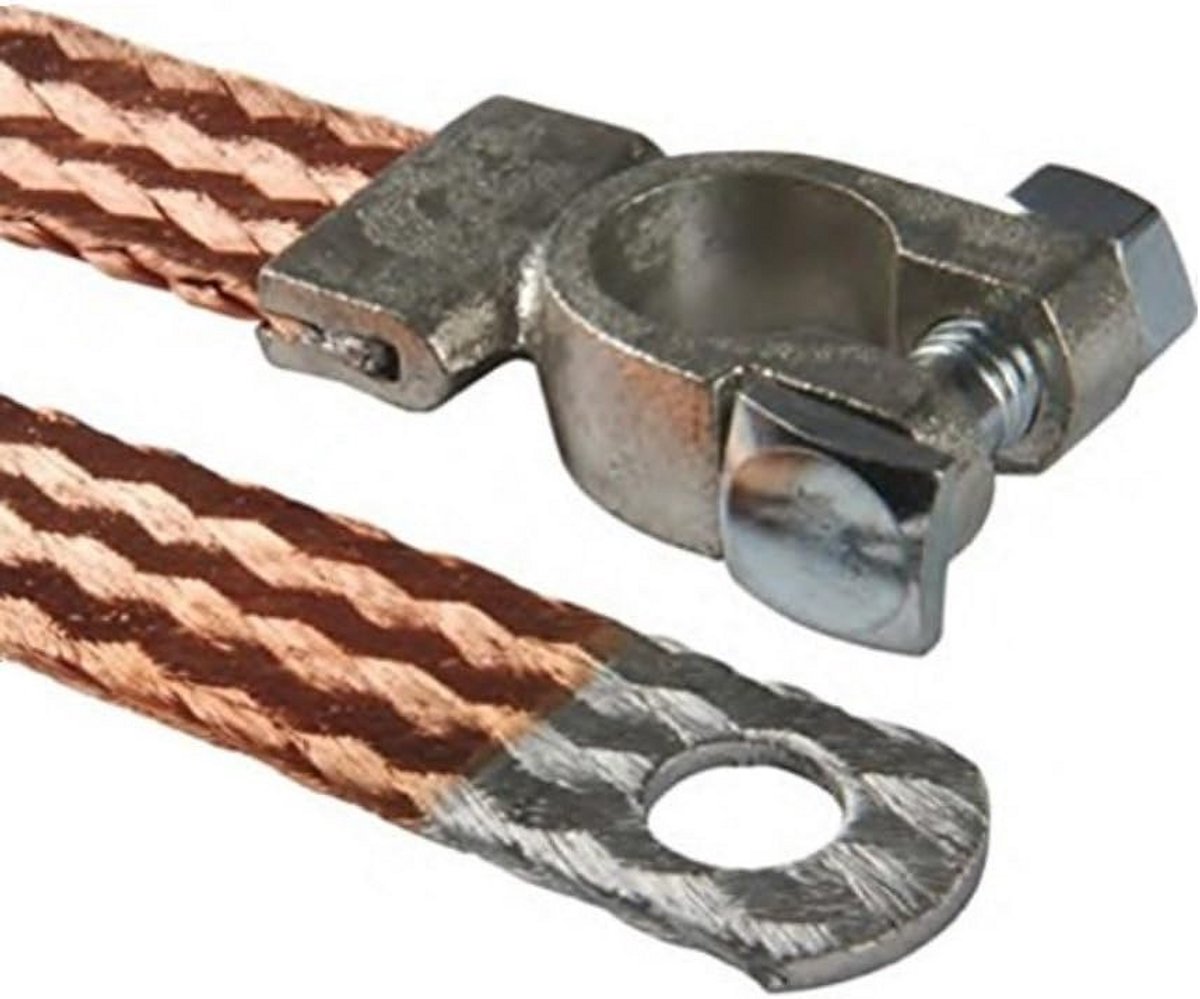 Massakabel met Poolklem Flexibel Koper voor Accu en Aarding 350 mm 50 mm The