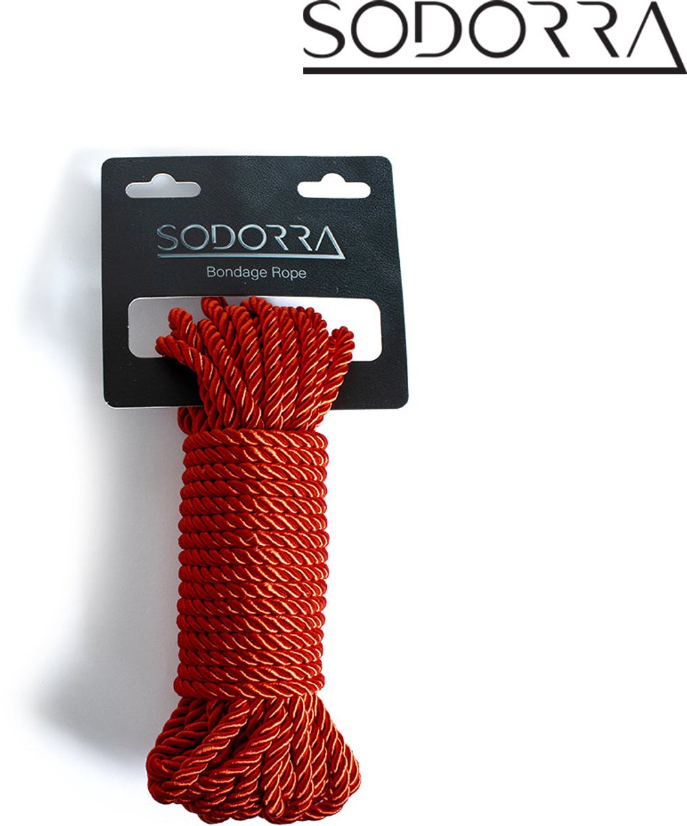 Sodorra - Bondage Rood Touw 10 m - Ongecompliceerd