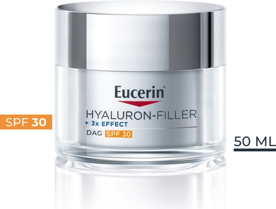 Eucerin Hyaluron-Filler + 3x EFFECT Dagcreme voor Vrouwen - Gezichtscreme SPF 30 - Anti Rimpel Creme - Skincare - 50 ml