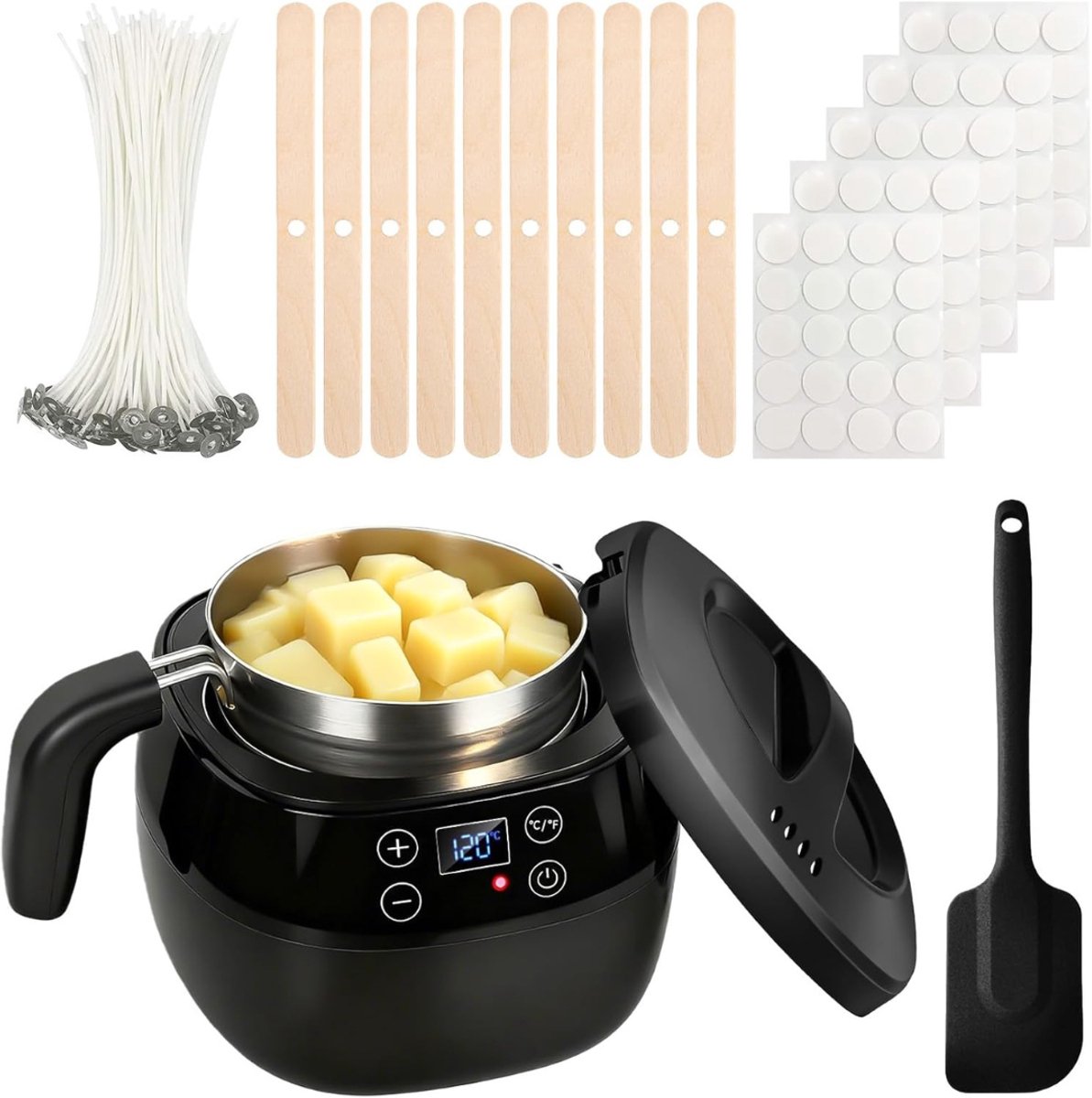 NBAP® Smeltpan Kaarsvet Set – Smeltpan voor Kaarsen - Kaarsen Maken Starterspakket – Candle Making Kit