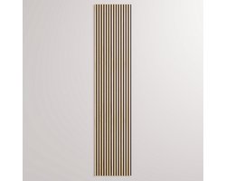 Barnwoodweb Akoestisch Paneel Natural Oak – 260 × 56 × 1,8 cm - Warm Geluidsabsorberend Wandpaneel