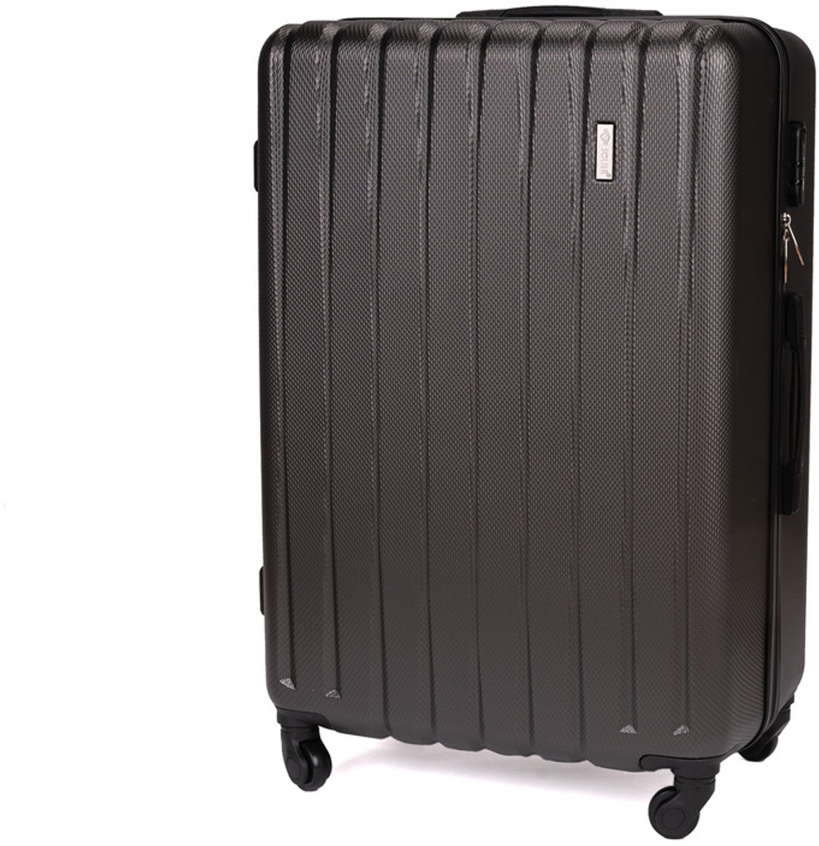 Solier STL902 - Reiskoffer middelgroot M 22 inch - Hardcase ABS Plus - Cijferslot - 4 zwenkwielen - Donkergrijs
