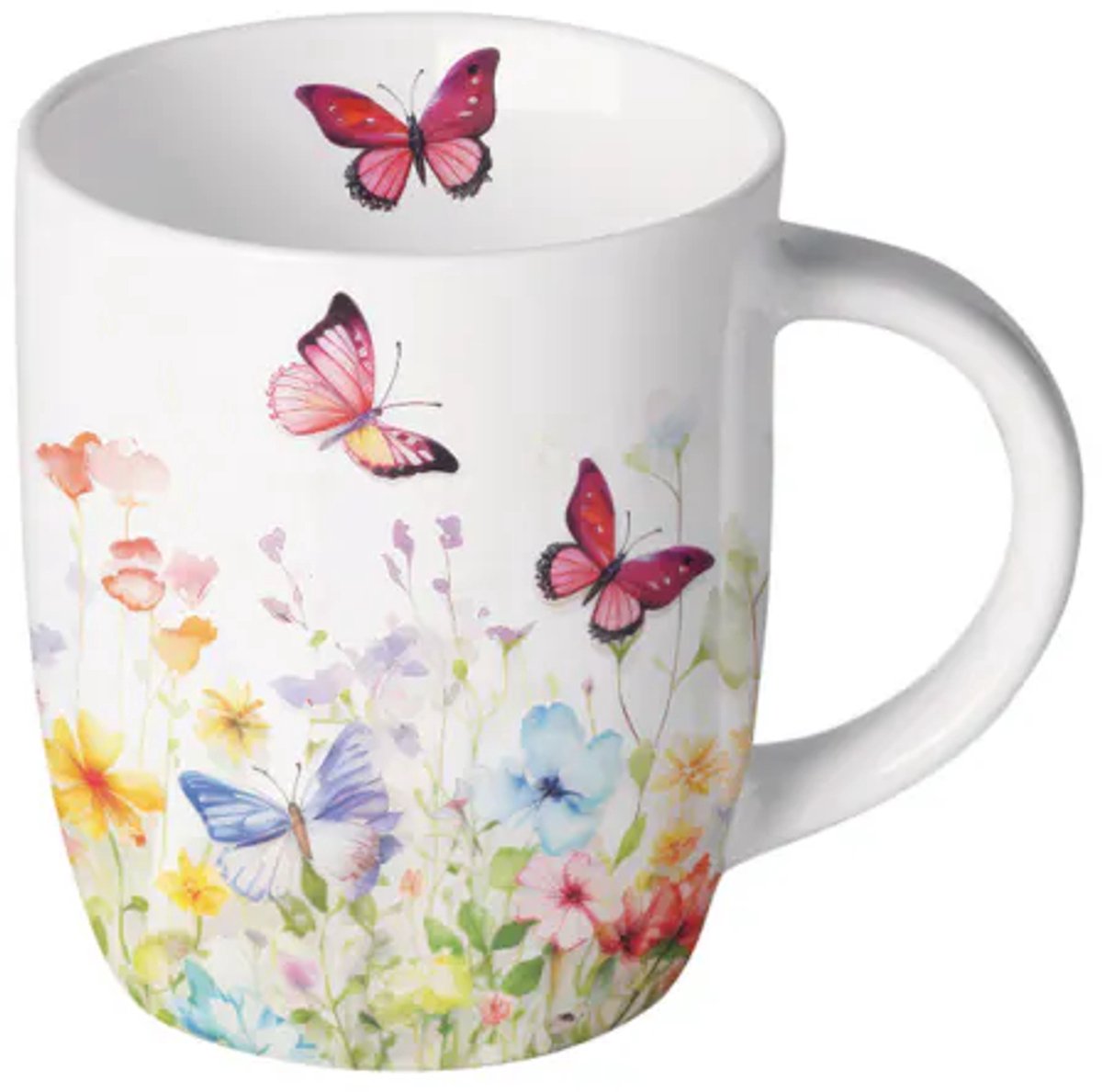 Ambiente - Koffiebeker - Butterflies in field - 0.2 L
