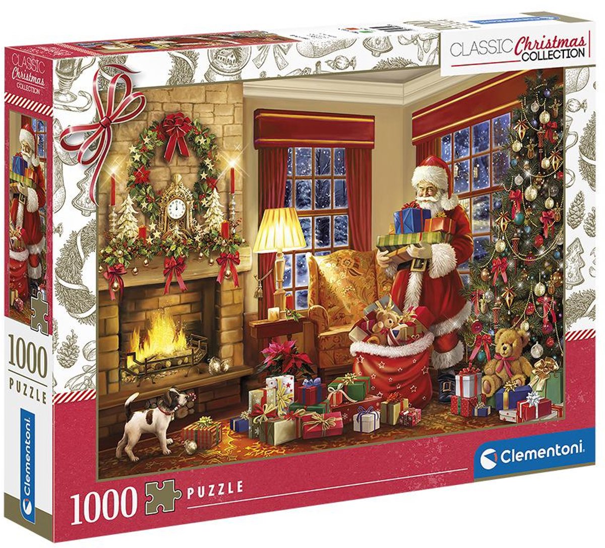 Puzzel Klassieke Kerstcollectie Santa's Visit 1000 - Puzzel 1000 stukjes