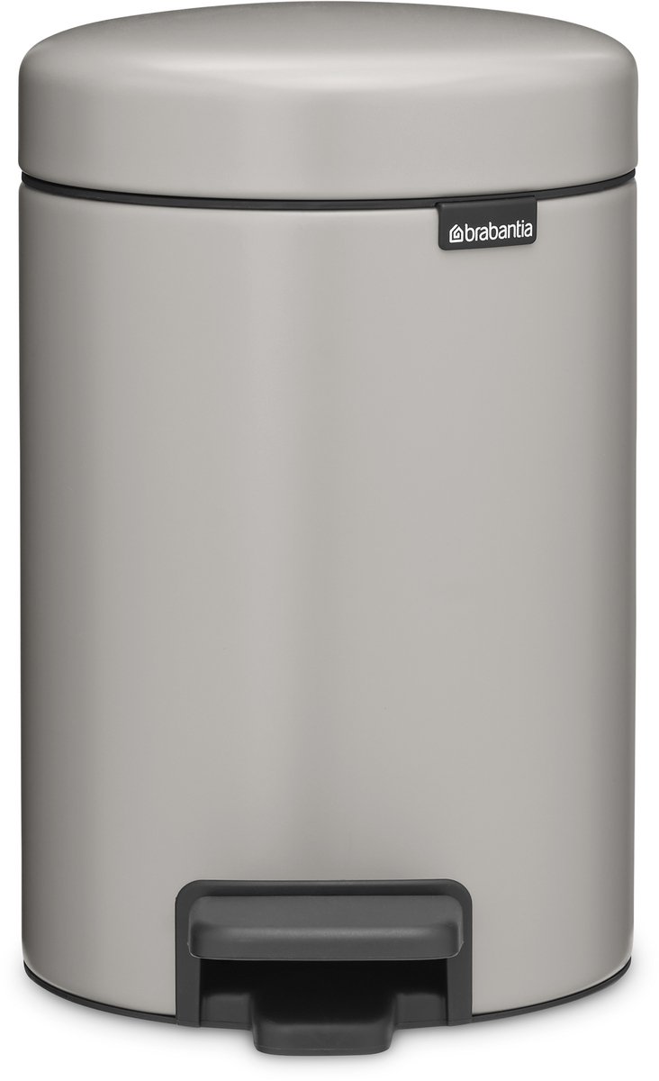 Brabantia NewIcon Prullenbak - 12 liter - Soft Grey