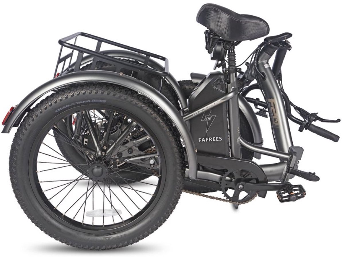 250W Dik Klapfiets E-Bakfiets 20 Inch 48V 18.2Ah Accu, Hydraulische Schijfremmen Elektrische Fiets, Elektrische Vrachtsfiets 180kg, Blauw Driewieler E-Bike – foto 6