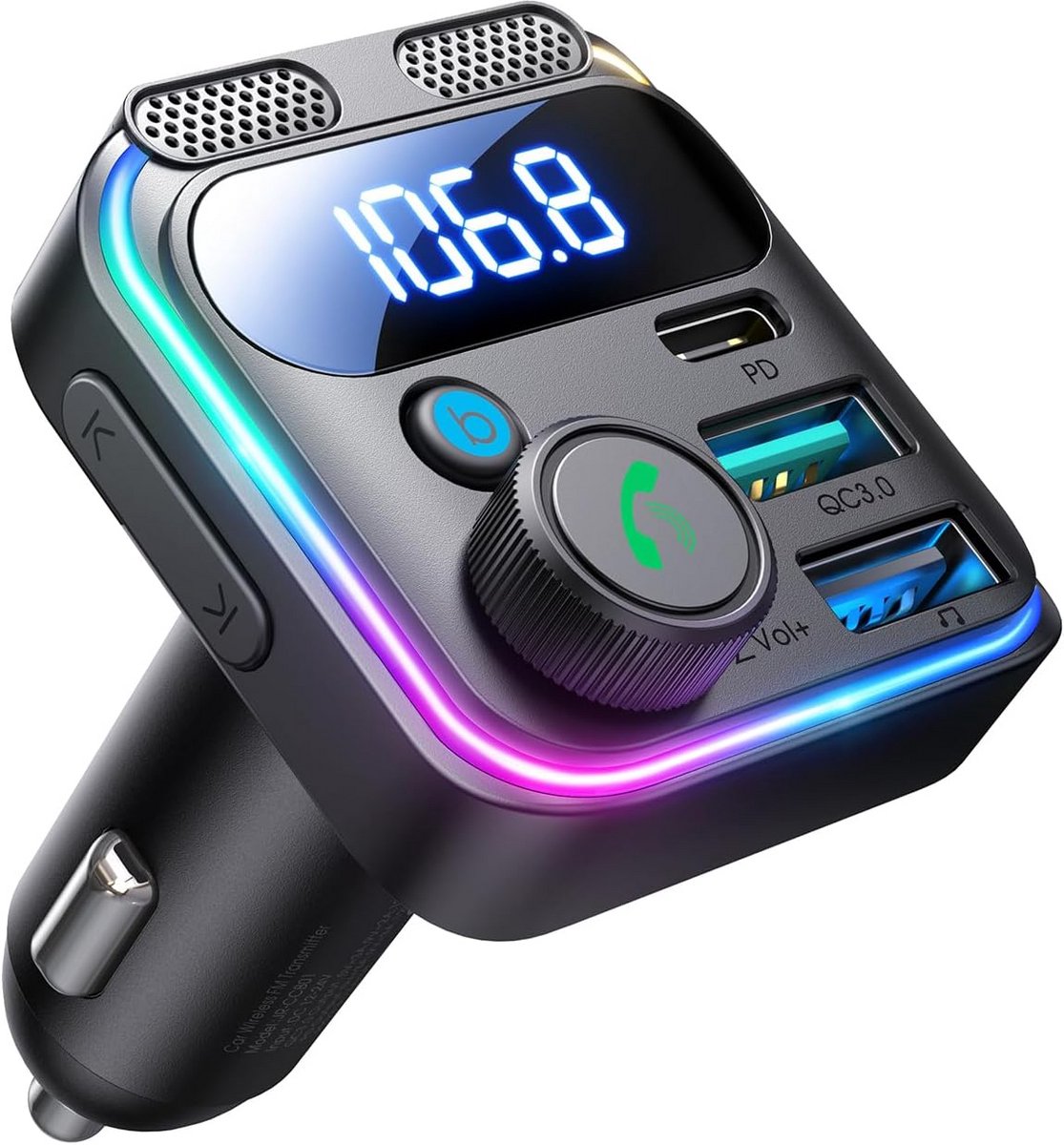 Bluetooth FM Transmitter Auto met Oplader en Handsfree Bellen