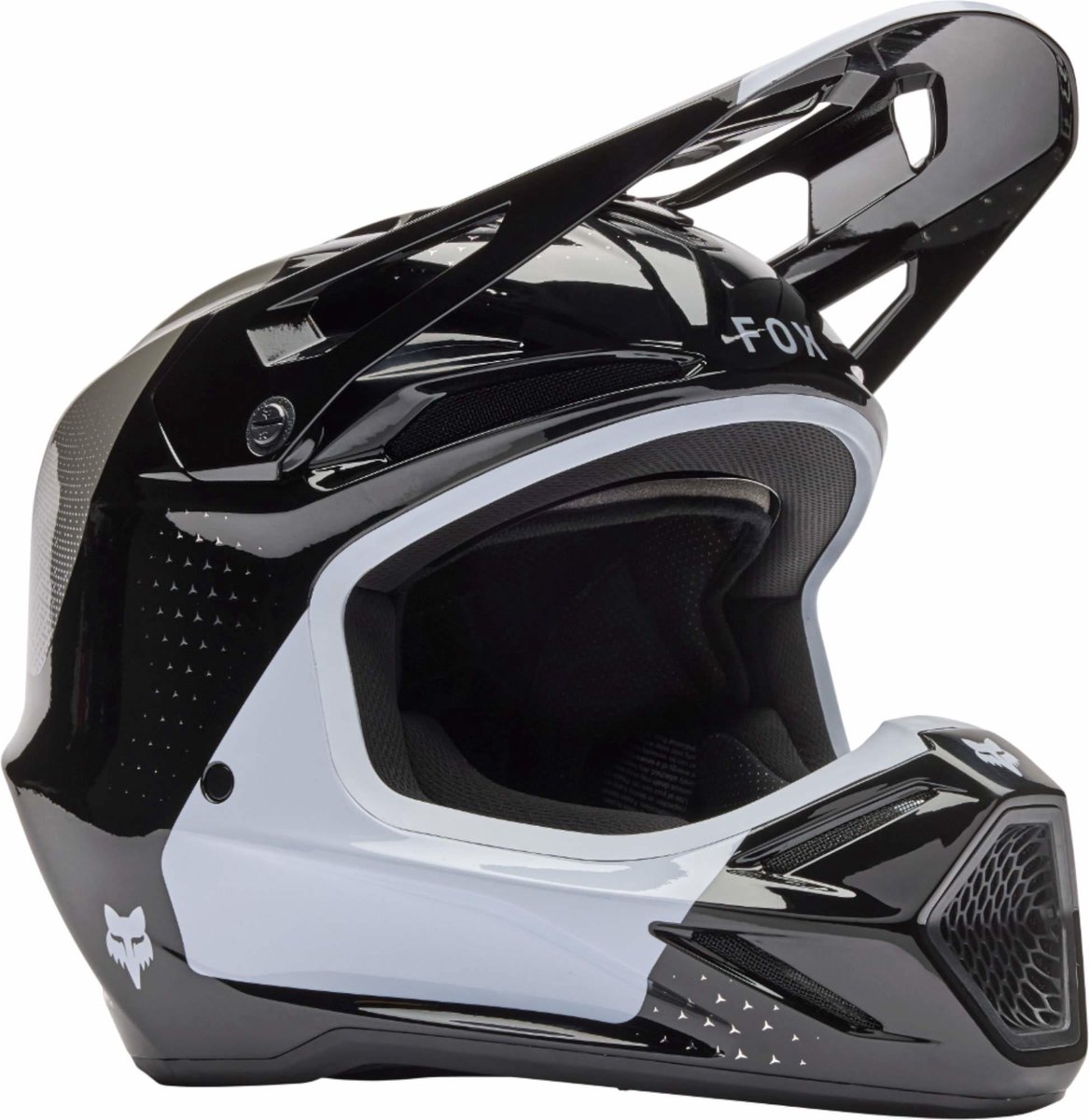 FOX V3 Tine Zwart Crosshelm - Helm