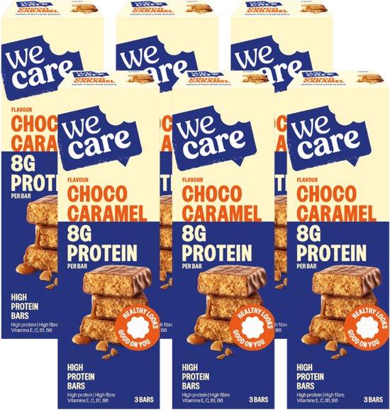 WeCare High Protein - Bars - Chocolade Karamel - 6 x 81 gr — afbeelding 3