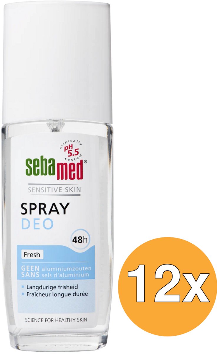 12x Sebamed Deodorant spray fresh (75 ml)