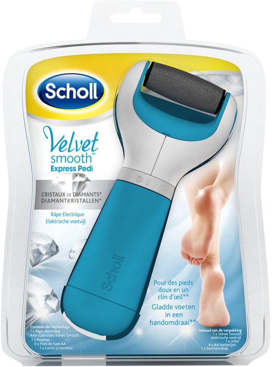 Scholl Velvet Smooth Elektrische Voetvijl - Eeltvijl - Eeltverwijderaar - Exfoliatie en Contour - Draadloos