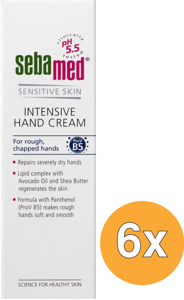 6x Sebamed Intensieve handcreme (75 ml)