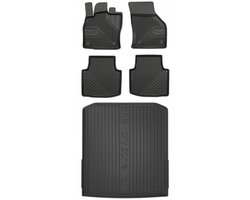 Frogum No.77 & DryZone - Automatten set + Kofferbakmat - Geschikt voor SKODA Superb III Combi 2015-2023
