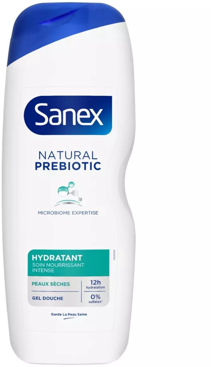Sanex 700ml shower natural prebiotic moisturising