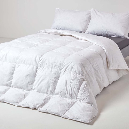 Homescapes Donzen Zomerdekbed 240x220 cm – Ganzendons & Veren – Warmteklasse 3 – OEKO-TEX® & RDS Gecertificeerd