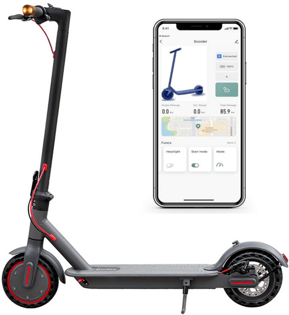 AOVOPRO TUYAS Elektrische Step 350W met App-bediening - AOVOPRO - €199,00