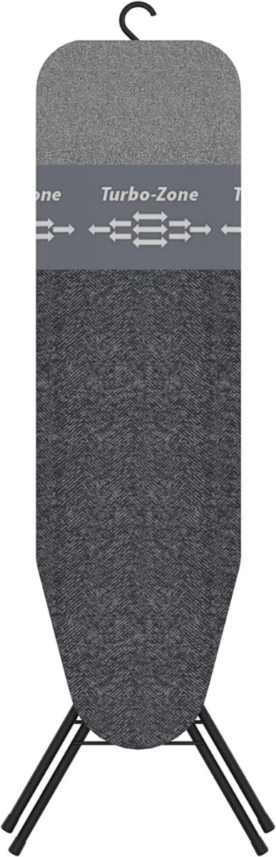 DVDSS® Strijkplank - 4-laagse bekleding en overtrek - strijkoppervlak 32 x 108 cm - Zwart
